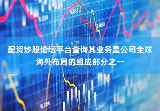 配资炒股论坛平台查询其业务是公司全球海外布局的组成部分之一