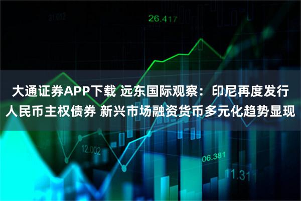 大通证券APP下载 远东国际观察：印尼再度发行人民币主权债券 新兴市场融资货币多元化趋势显现