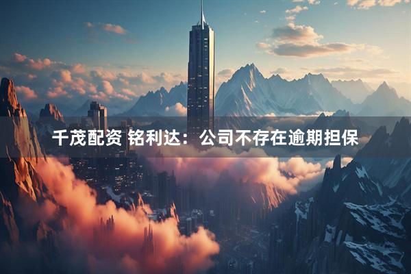 千茂配资 铭利达：公司不存在逾期担保